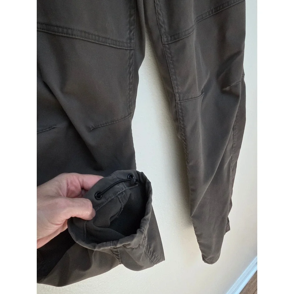 HM Slim Fit Joggers Mens Medium Dark Gray Articulated Knee Bungee Hem